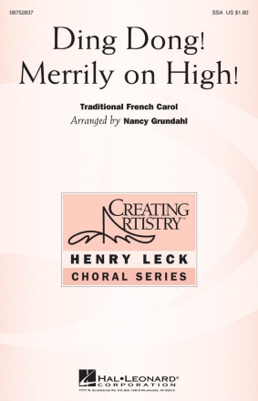 Ding Dong Merrily on High SSA Chorpartitur
