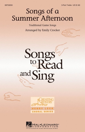Songs of a Summer Afternoon 3-Part Choir Chorpartitur