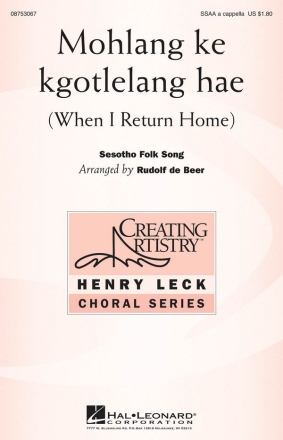 Mohlang Ke Kgotlelang Hae SSAA a Cappella Chorpartitur