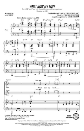 Carl Sigman_Francois Becaud_Pierre Delano, What Now My Love Chor CD