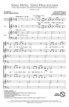 David Hamilton_Michael W. Smith, Sing Noel, Sing Hallelujah SSA Chorpartitur