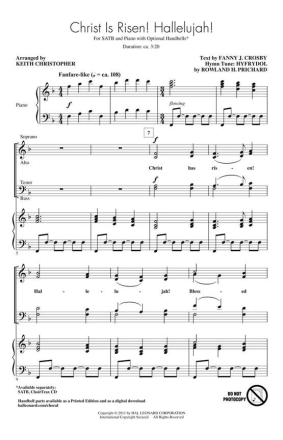 Rowland Prichard, Christ Is Risen! Hallelujah! Handbell Stimmen-Set
