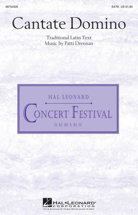 Patti Drennan, Cantate Domino SATB and Trumpet Chorpartitur