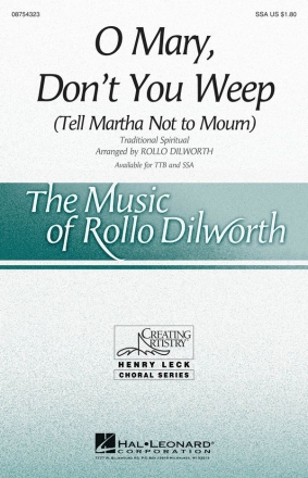 O Mary, Don't You Weep SSA Chorpartitur