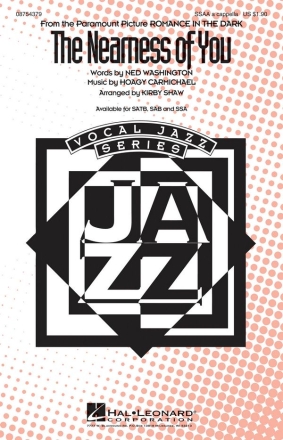 Hoagy Carmichael, The Nearness of You SSAA a Cappella Chorpartitur