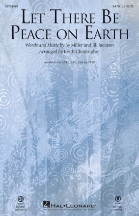Jill Jackson_Sy Miller, Let There Be Peace on Earth SATB Chorpartitur