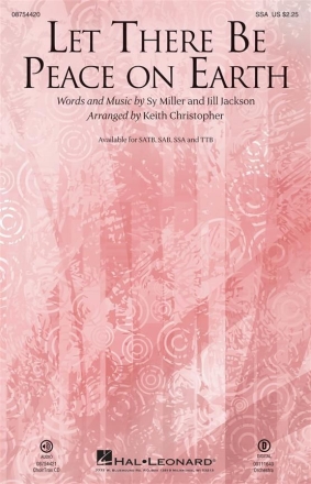 Jill Jackson_Sy Miller, Let There Be Peace on Earth SSA Chorpartitur