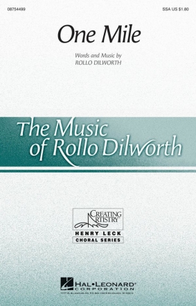 Rollo Dilworth, One Mile SSA Chorpartitur
