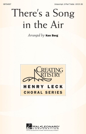 There's a Song in the Air Unison or 2-part Vocal Chorpartitur