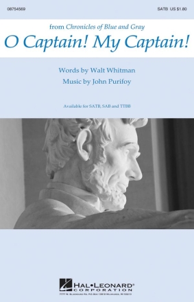 John Purifoy, O Captain! My Captain! SATB Chorpartitur