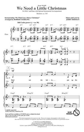 Jerry Herman, We Need a Little Christmas SSA Chorpartitur