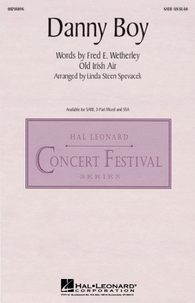 Frederick Edward Weatherly, Danny Boy SATB Chorpartitur