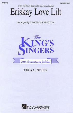 Eriskay Love Lilt SATB Chorpartitur