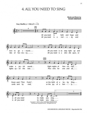 Roger Emerson, Our House Is a Holiday House  CD