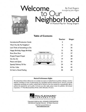 Fred Rogers, Welcome to Our Neighborhood Chor CD