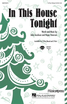 John Jacobson, In This House Tonight 3-Part Choir Chorpartitur