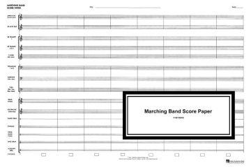 Marching Band Score Paper Marching Band Buch