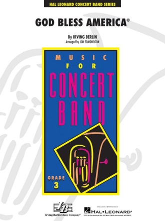 Irving Berlin, God Bless America Concert Band Partitur + Stimmen