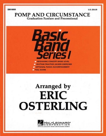 Edward Elgar, Pomp and Circumstance Concert Band Partitur