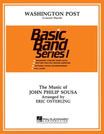 John Philip Sousa, Washington Post March Concert Band Partitur + Stimmen
