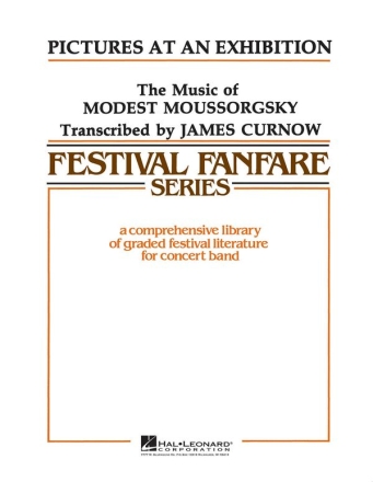 Modest Mussorgsky, Pictures At An Exhibition Concert Band Partitur + Stimmen