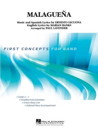 Malaguena (Lavender) Concert Band Partitur + Stimmen