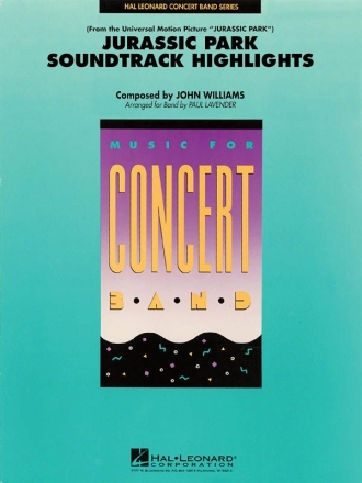 Jurassic Park Soundtrack Highlights for concert band score and parts