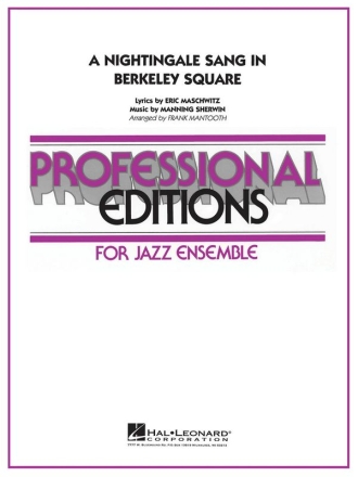 Sherwin Maschwitz, A Nightingale sang in the Berkeley Square Ensemble Partitur + Stimmen
