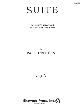 Suite for E Flat Alto Saxophone Alto Saxophone Buch