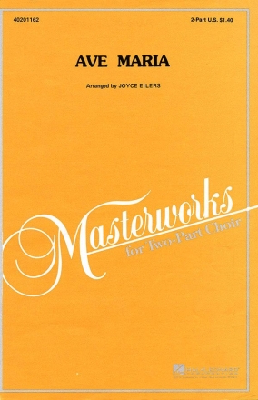 Jacques Arcadelt, Ave Maria 2-Part Choir Chorpartitur