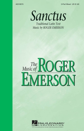 Roger Emerson, Sanctus 3-Part Choir Chorpartitur