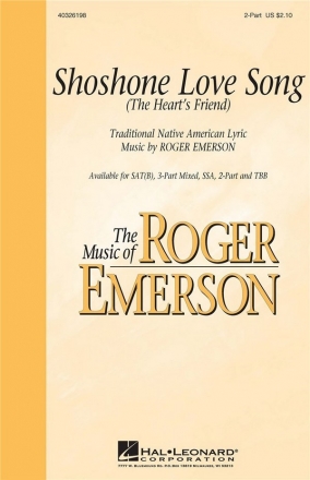 Shoshone Love Song 2-Part Choir Chorpartitur