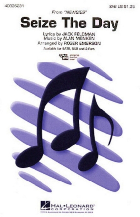 Alan Menken, Seize The Day 2-Part Choir and Piano Chorpartitur