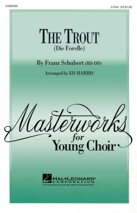 Franz Schubert, The Trout Unison or 2-part Vocal Chorpartitur