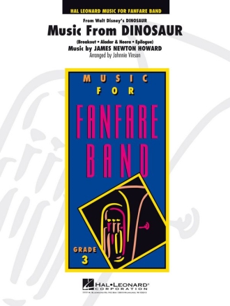James Newton Howard, Music From Dinosaur Fanfare Partitur + Stimmen