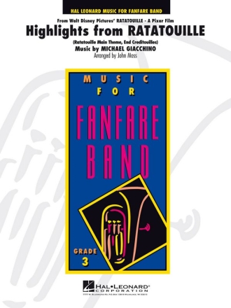 Michael Giacchino, Highlights From Ratatouille Fanfare Band Partitur + Stimmen