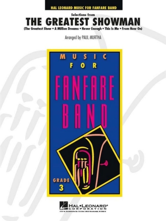 Selections from The Greatest Showman for fanfare band score and parts
