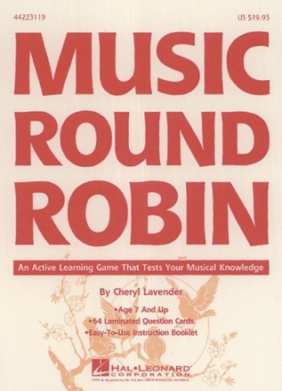 Cheryl Lavender, Music Round Robin Game CD