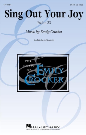 Emily Crocker, Sing Out Your Joy SATB Chorpartitur