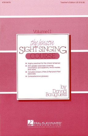 David Bauguess, The Jenson Sight Singing Course Vol. II Classroom Buch