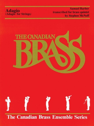 Adagio for Strings for brass quintet score and parts
