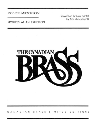 Modest Mussorgsky, Pictures at an Exhibition Ensemble Partitur + Stimmen