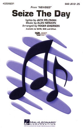 Alan Menken, Seize The Day SATB and Piano Chorpartitur