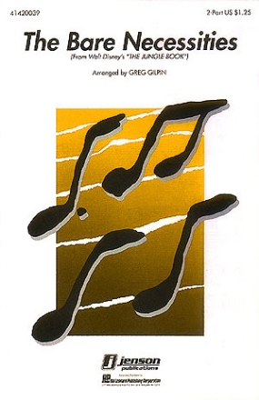 Terry Gilkyson, The Bare Necessities (2-Part) 2-Part Choir and Piano Chorpartitur