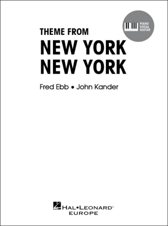 New York, New York Piano, Vocal and Guitar Buch