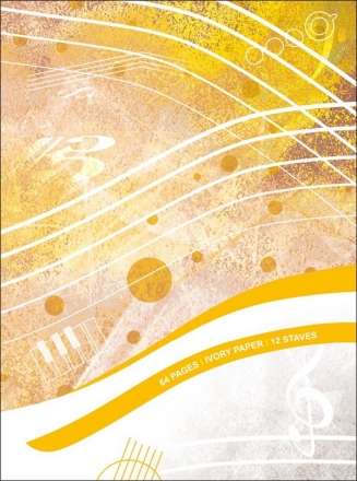 Quaderno di musica - 12 righi, 64 pp. carta avorio  Buch