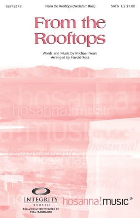 Michael Neale, From the Rooftops SATB Chorpartitur