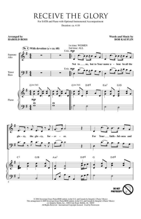 Bob Kauflin, Receive the Glory Orchestra Accompaniment CD-ROM