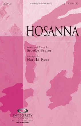 Brooke Fraser, Hosanna SATB Chorpartitur
