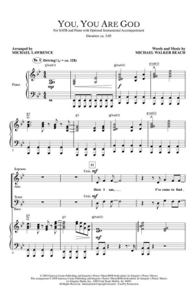 Michael Walker Beach, You, You Are God Chor CD